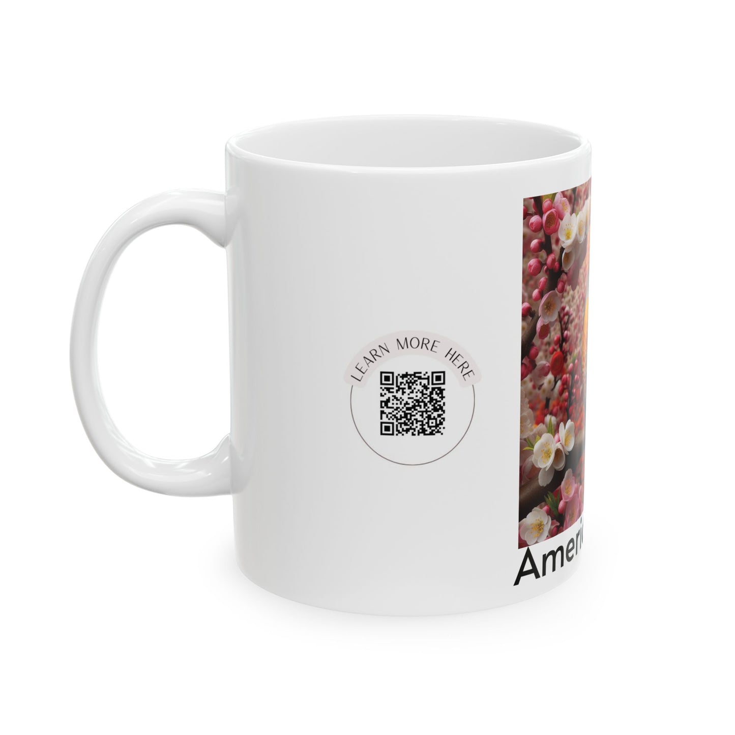 American Robin Ceramic Mug - Nature Lover's Coffee Cup (11oz, 15oz)