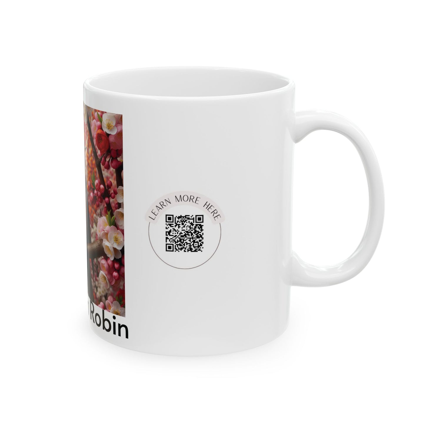 American Robin Ceramic Mug - Nature Lover's Coffee Cup (11oz, 15oz)