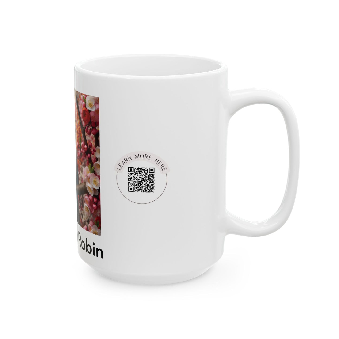 American Robin Ceramic Mug - Nature Lover's Coffee Cup (11oz, 15oz)
