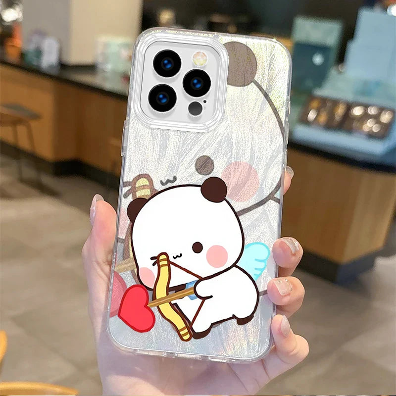 New Cute Cartoon BUBU DUDU Couple Gradient Phone Case