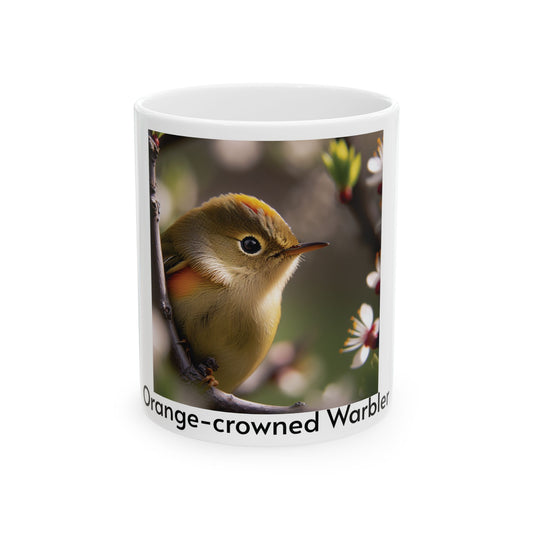 Charming Bird Ceramic Mug - 11oz & 15oz Coffee Cup