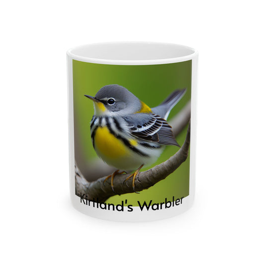 Nature-Inspired Bird Ceramic Mug - Perfect for Bird Lovers and Nature Enthusiasts Sip & Learn Edition