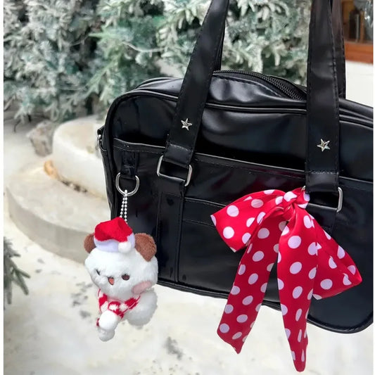 Christmas Bubu And Dudu Panda Pendant Magnet Bag Pendant Dolls Cute Backpack Keychain Decoration Couple Accessories Gift Toys
