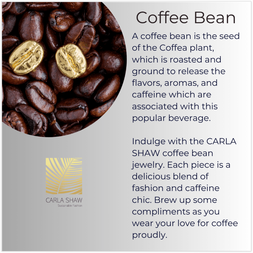 Gold Coffee Bean Necklace
